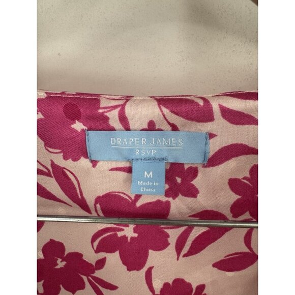 Draper James RSVP Floral Maxi Dress Women Medium Pink Preppy Feminine Whimsical - Picture 4 of 9